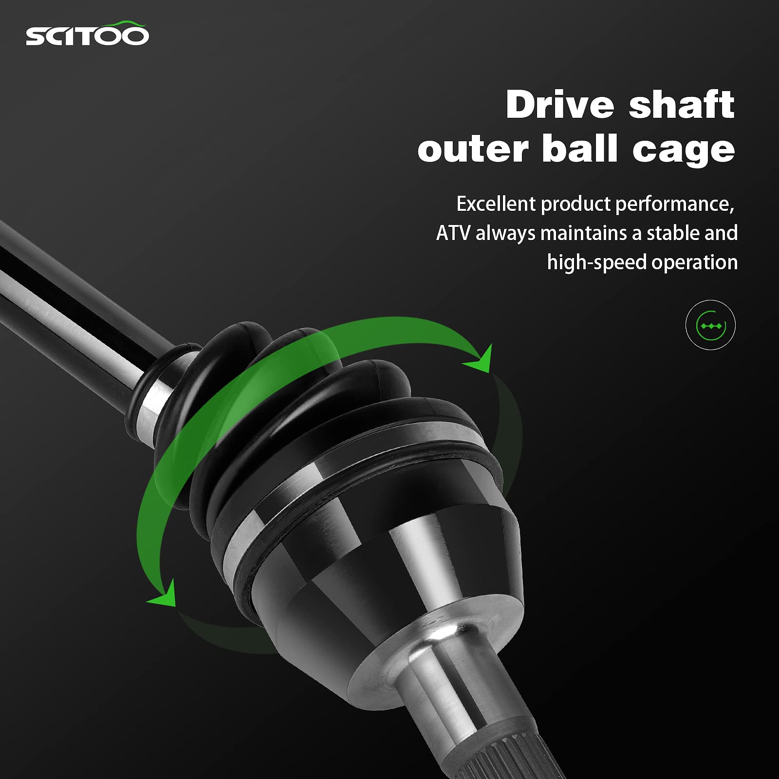 Scitoo Cv Axle Drive Shaft Assembly 2006-2014 Fits For Polaris Sportsman 400 450 500 700 800 570 Rear Left Right 1332654 1332935
