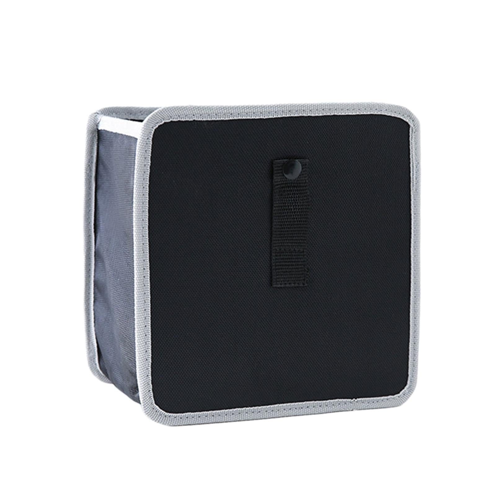 SAZ DEKOR Foldable Car Trash Can Tear Resistant Multifunctional Automotive Garbage Bin Gray|Keychain, Car Paper Mats Disposable,