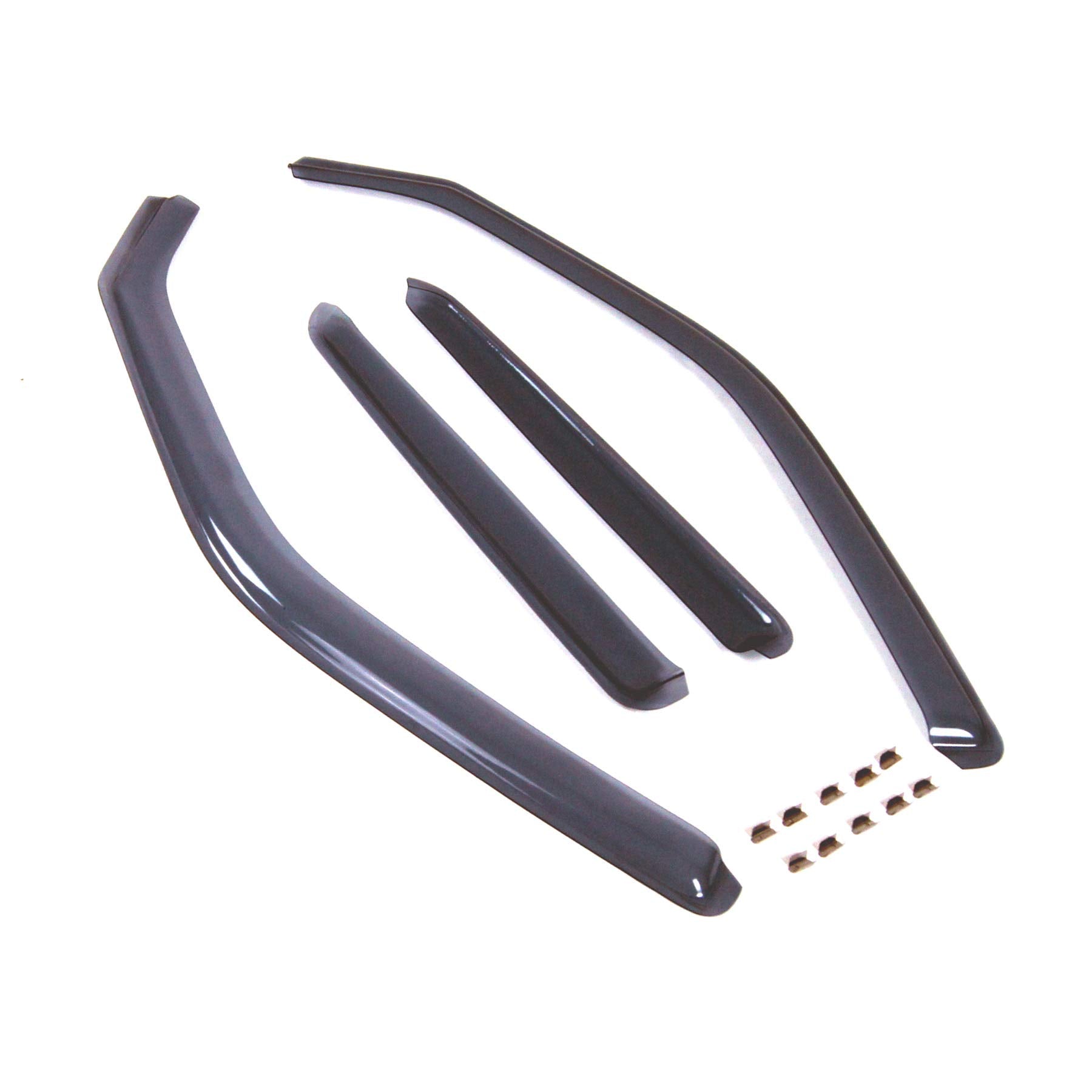 Car Window Rain Guard | In-Channel Visors Auto Side Window Deflectors | Windows Visor Rain Shields Compatible With 2011-2017 Nis