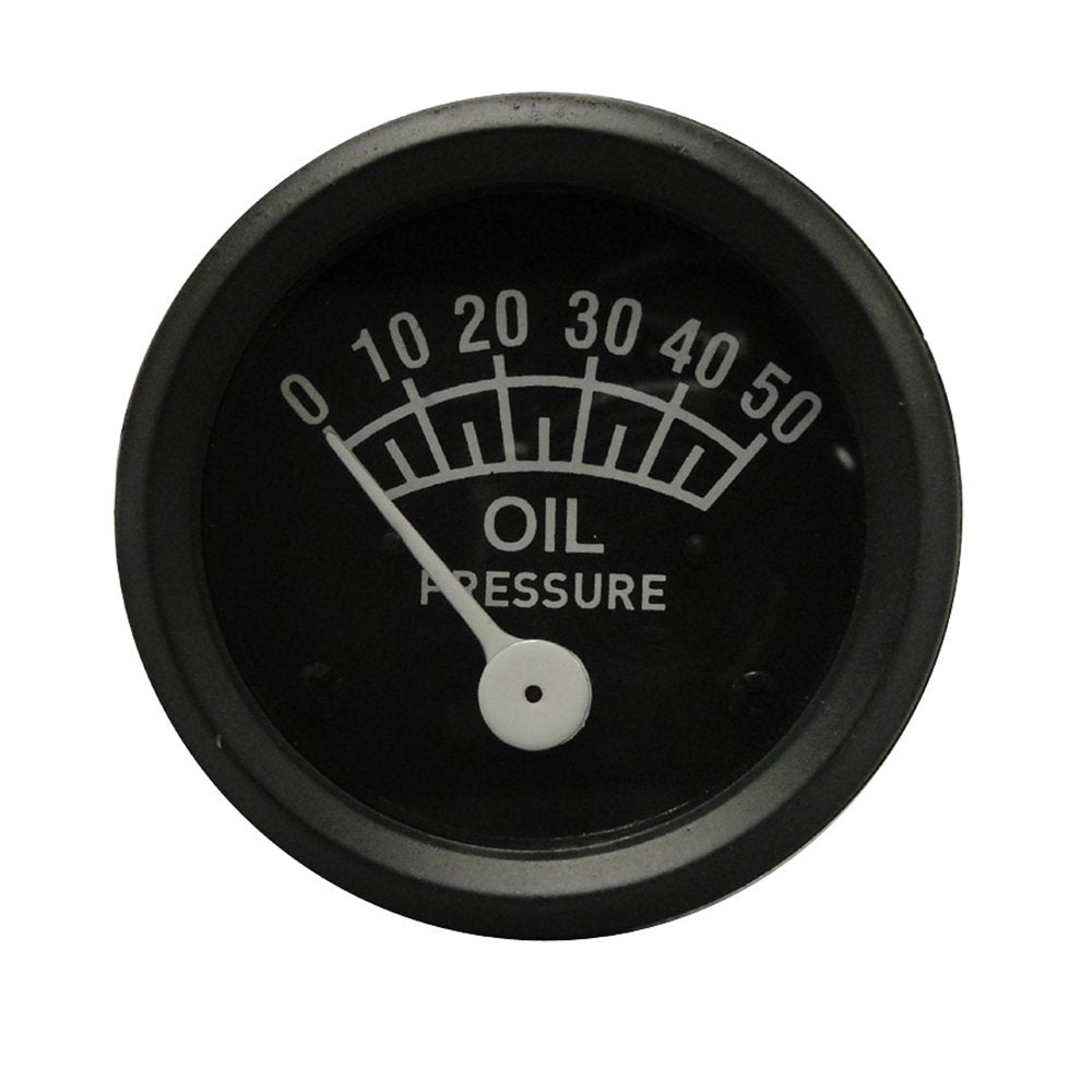 Reliable Aftermarket Parts 9N9273A New Black Bezel Oil Pressure Gauge Fits Ford Tractor 8N 9N 2N (50lb)