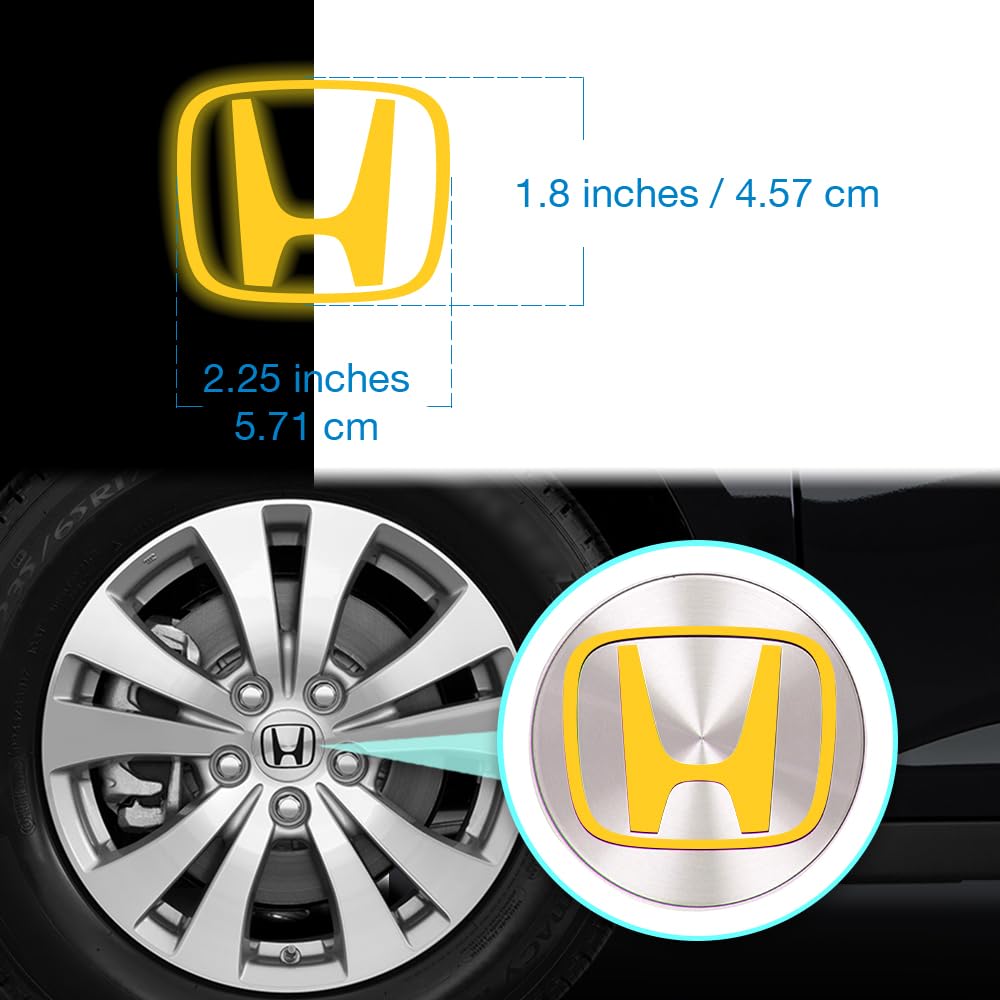 IPG Decal Made for Crosstour Accord Element CRV CRZ Ridgeline Odyssey Pilot Logo Center Cap Overlay Wheel Tire Decals Stickers (
