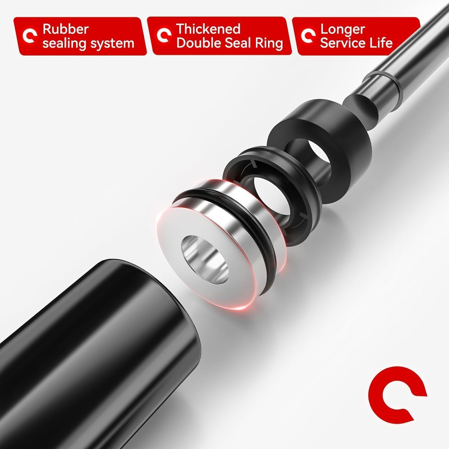 Iaqwe C1615131 18Inch 90Lb/400N Gas Struts Shocks Springs 18.5 Lift Support For Snugtop Are Leer Truck Camper Shell Topper Rear