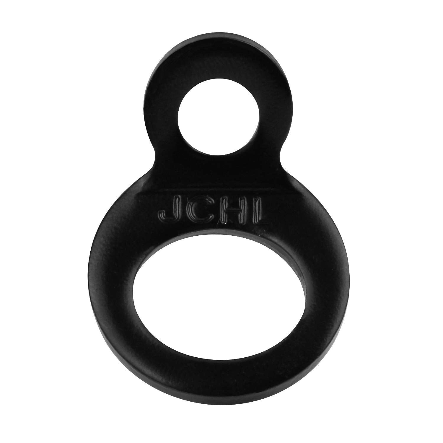 JCHL Multi-Purpose Tie Down Strap Rings - Stainless Steel Anchors, 4-Pack, Small, Black for Garage, Truck, Trailer, Golf Cart, Fence