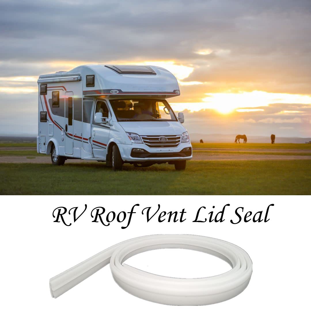 Zrnidiyr Rv Roof Vent Seal 51'' Rv Seal Replacement For Roof Vents Roof Vent Lid Replacement Gasket