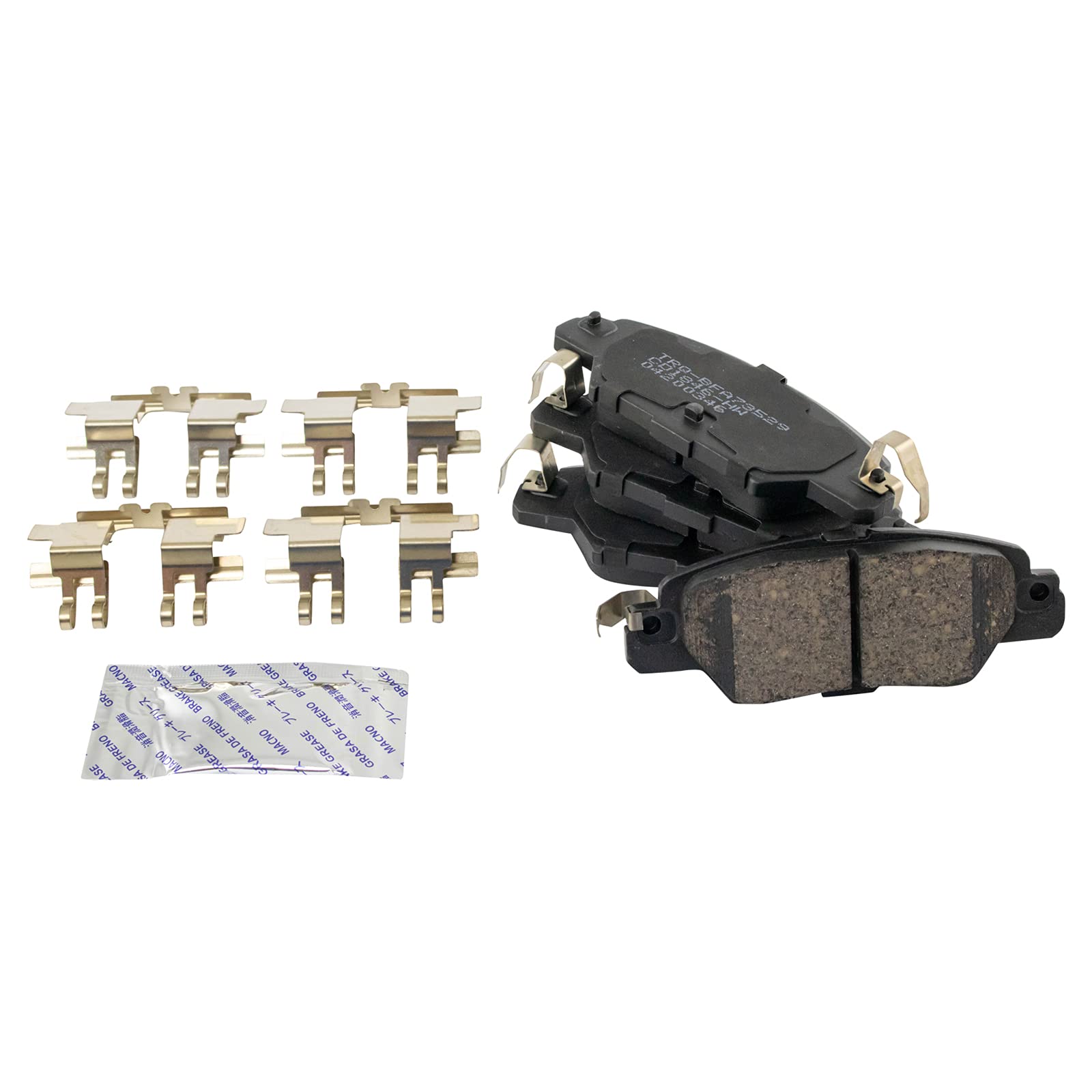 Trq Rear Brake Pad & Rotor Kit Brake Pads Brake Rotor Ceramic Compatible With 2016-2018 Mazda Cx-5