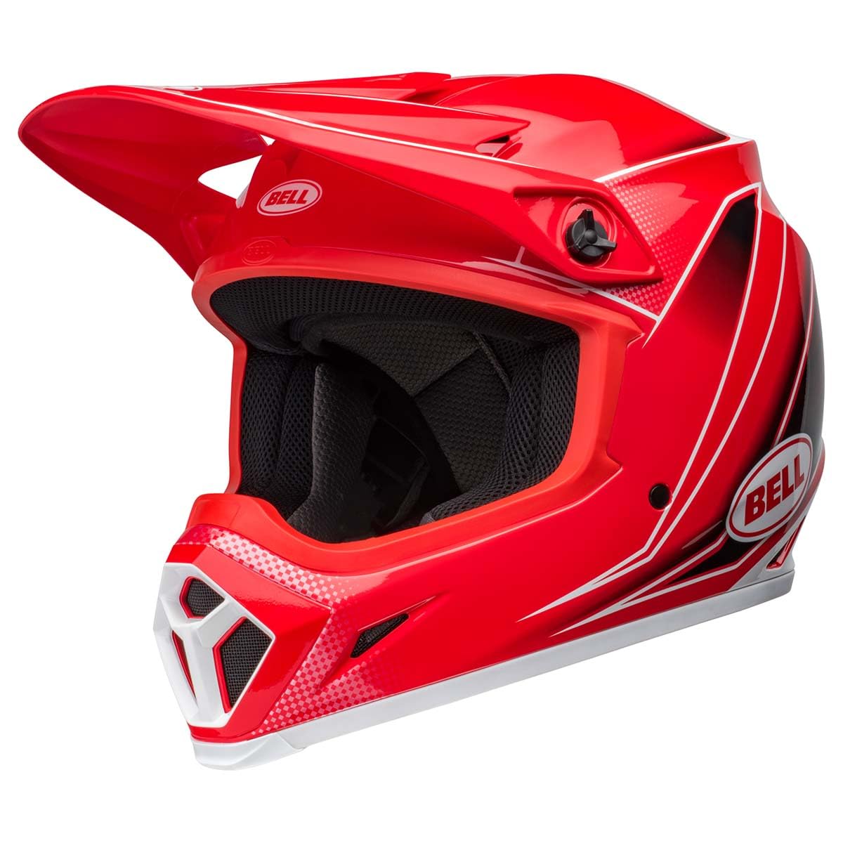 Bell Mx-9 Mips Dirt Helmet (Zone Gloss Red - Medium)