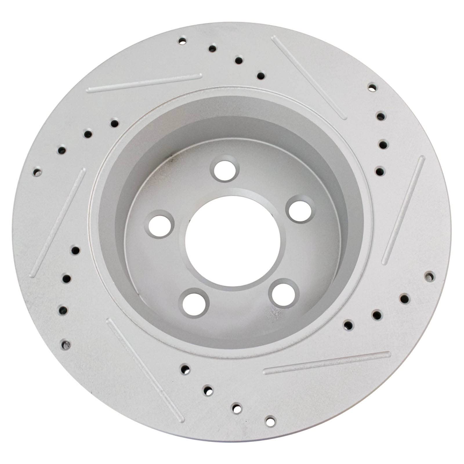 Trq Front Performance Brake Rotors Set Premium G-Coated Cross Drilled & Slotted Compatible With 2007-2011 Dodge Nitro 2008-2012