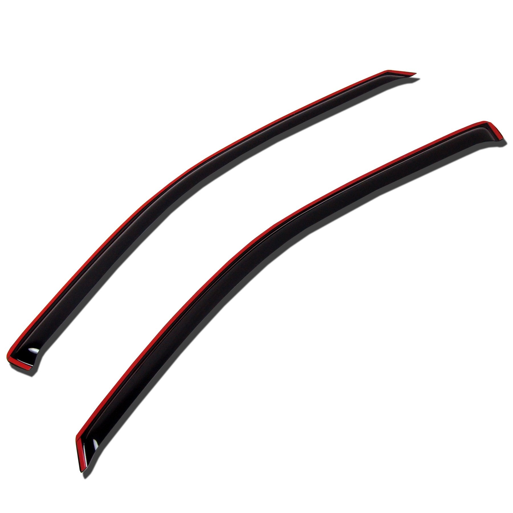TuningPros WV-534i-2 In-Channel Window Visor Deflector Rain Guard Dark Smoke 2-pc Set