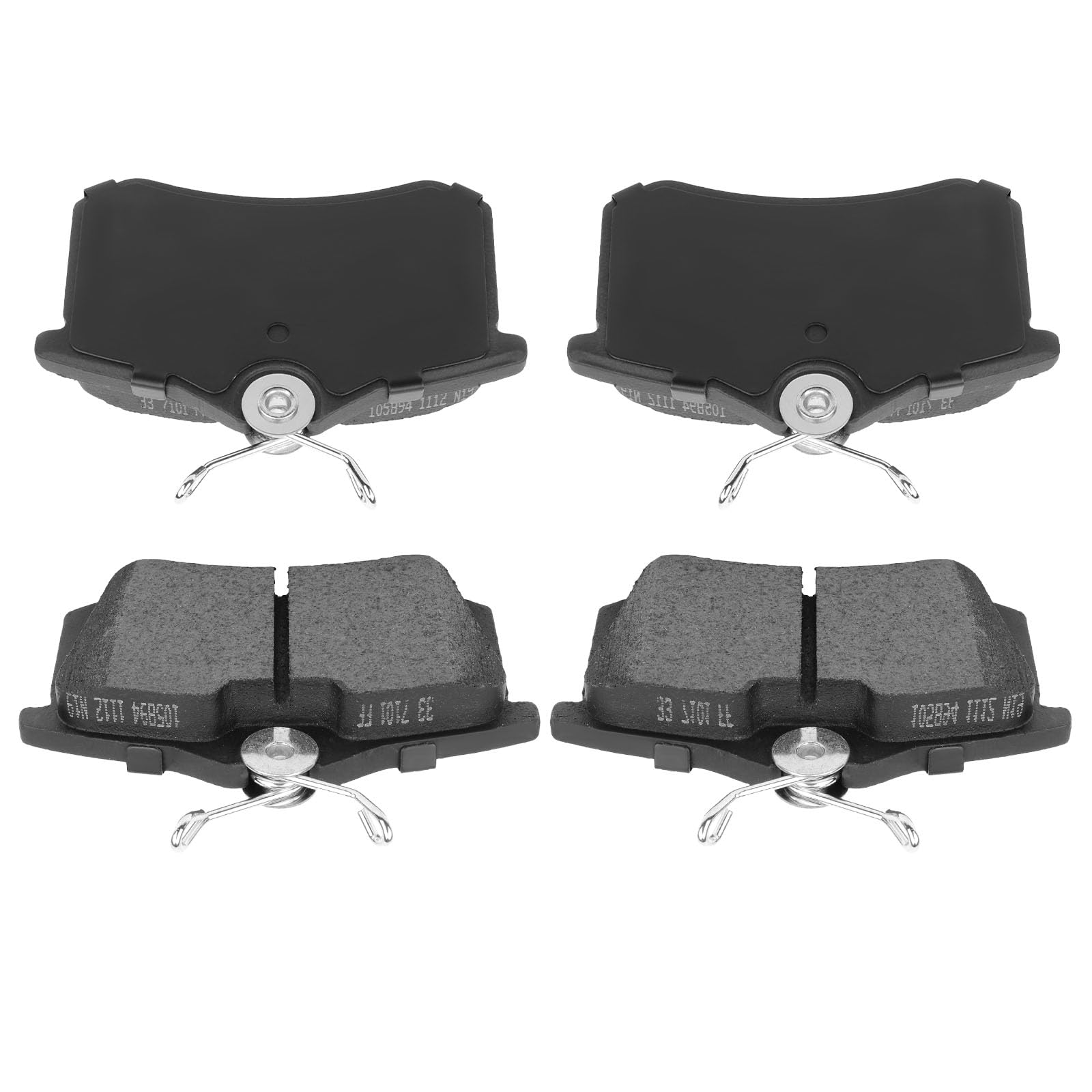 Automuto 4Pcs Rear Ceramic Disc Brake Pads Set D1445 For Hyundai Azera 2012-2017,For Hyundai Sonata 2009-2014,For Kia Optima 201