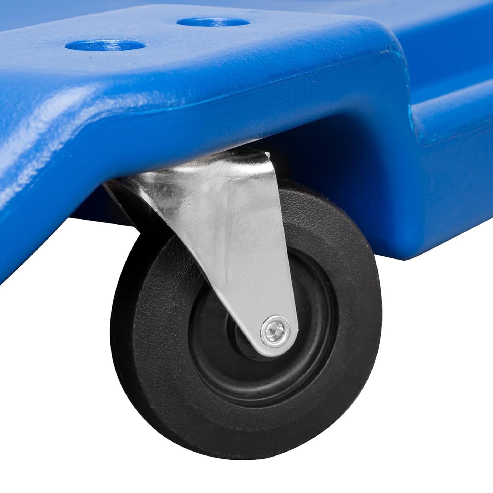 Big Red Atrp6240Ur Blow Molded Plastic Rolling Garage/Shop Creeper: 40'' Mechanic Cart With Padded Headrest And 6 Casters, 350 L