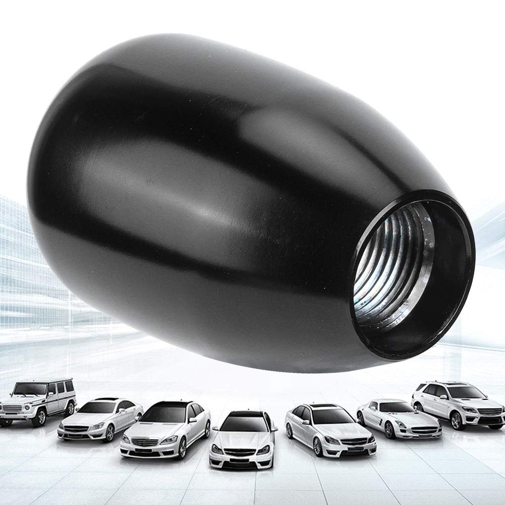 Dweekiy Gear Shift Knob,Car Universal Modification Manual Knob Gear Shift Head Shifter 6 Speed(Black)