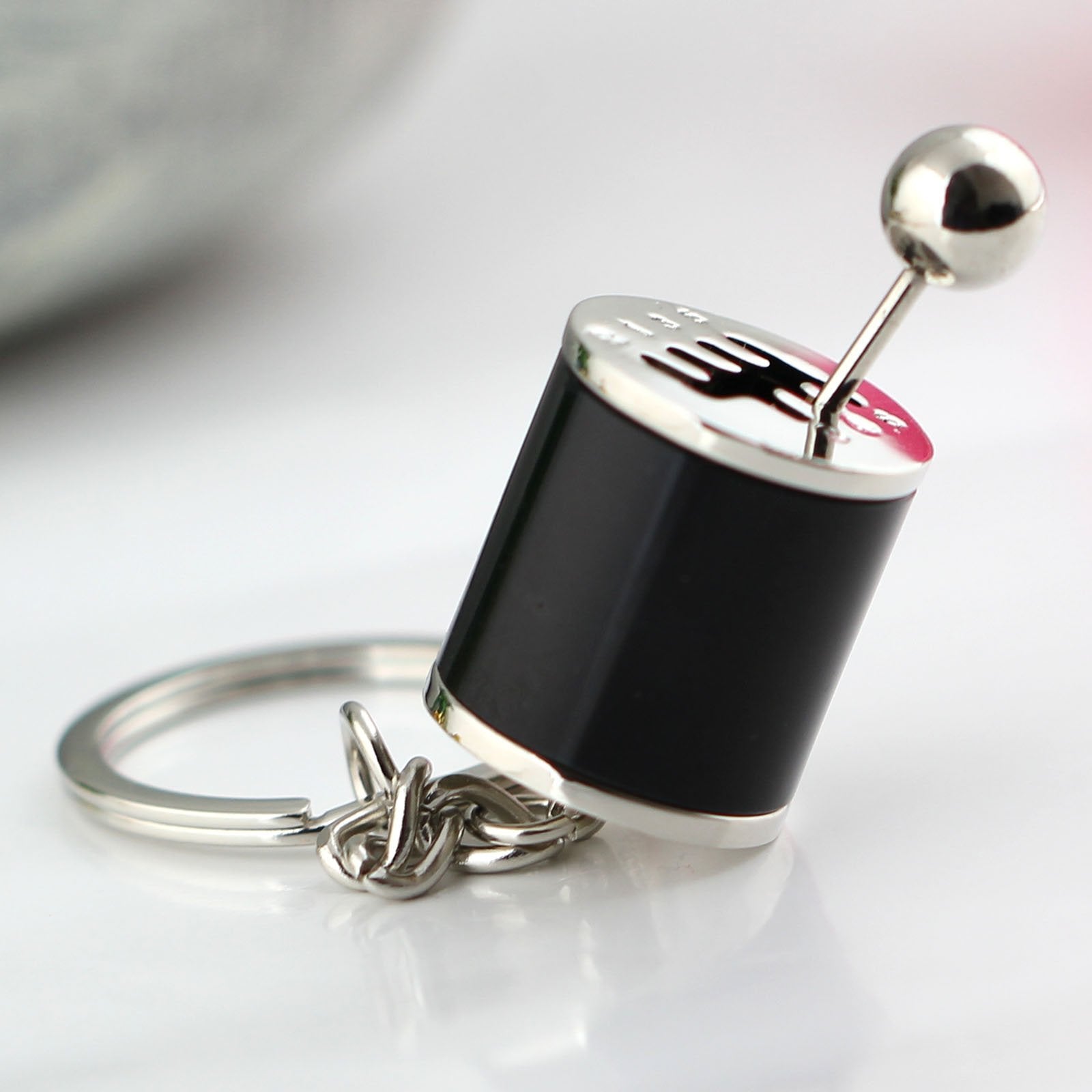 maycom Creative Auto Part Model Gear Box Keychain Six-speed Manual Transmission Shift Lever Keyring Key Chain Ring Keyrings Keyf