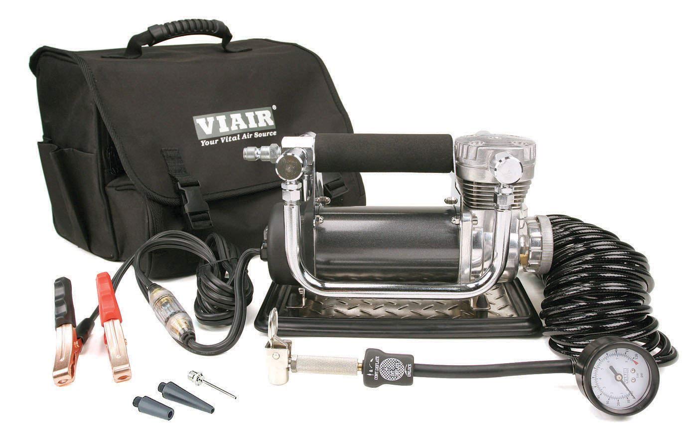 VIAIR 440P - 44043 Portable Compressor Kit , Black, Tire Pump, Truck/SUV Tire Inflator, For up to 37 Inch Tires