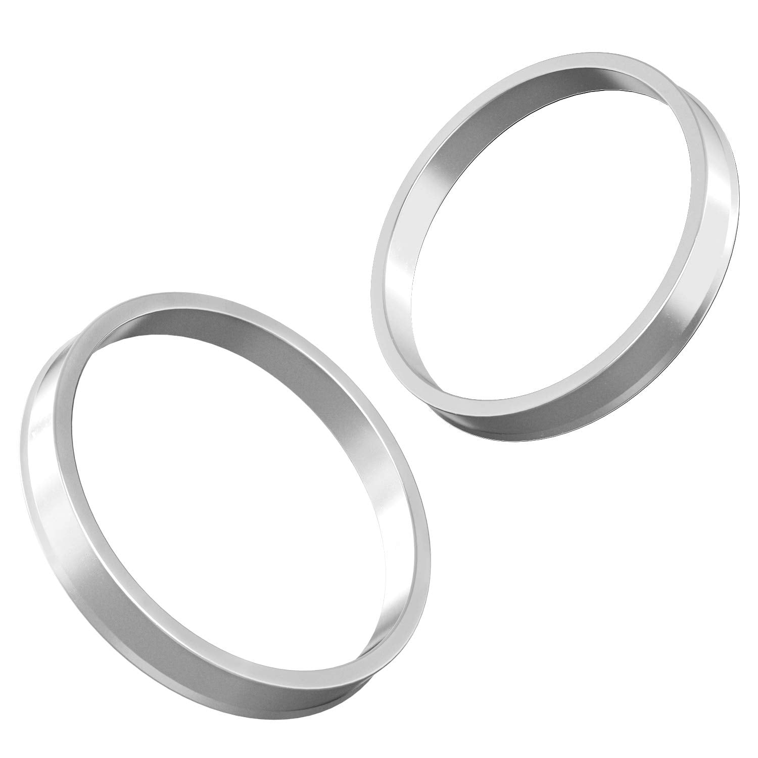 Stancemagic Hubcentric Rings (Pack Of 4) - 72.6Mm Id To 74.1Mm Od - Silver Aluminum Hubrings - Only Compatible With Bmw With 72.