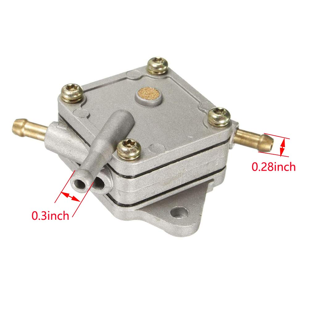 DFuerdivn G16 Fuel Pump for Yamaha G16 G20 G22 Golf Cart - 4 Cycle Engine, Includes Fuel Filter & Spark Plug Kit