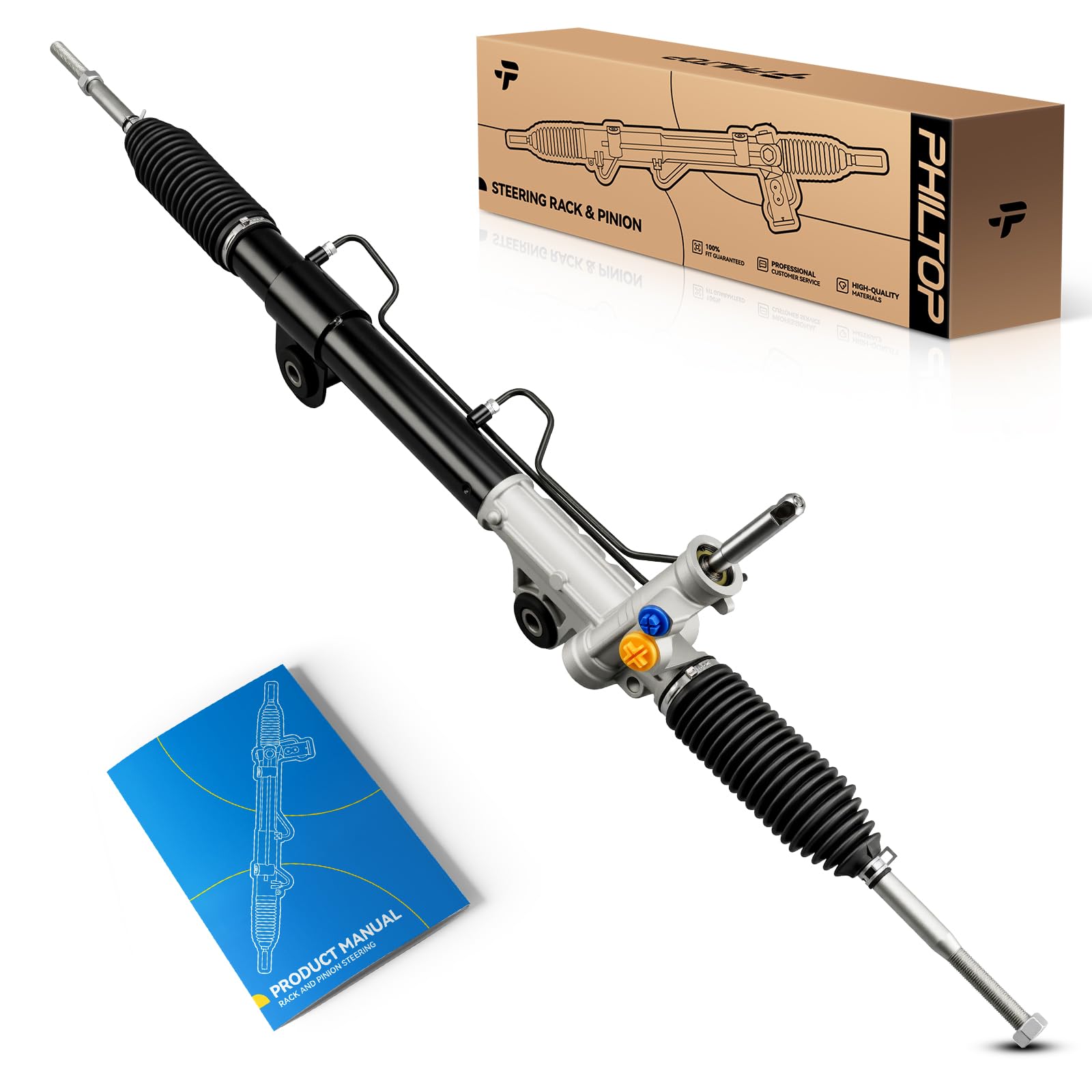 PHILTOP Power Steering Rack and Pinion Compatible with Dodge Durango 2004 2005 2006 2007 2008 2009 All Models, Chrysler Aspen 20