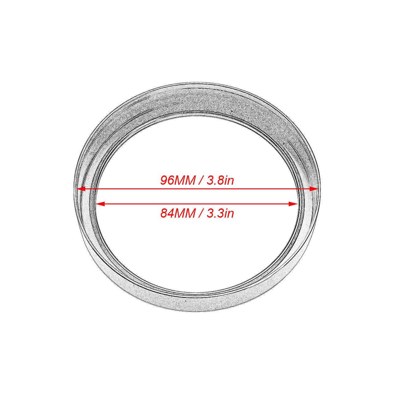 HDBUBALUS Black Aluminum Speedometer Trim Ring for Harley Sportster 883/1200 & Dyna Models - REUSCR009407