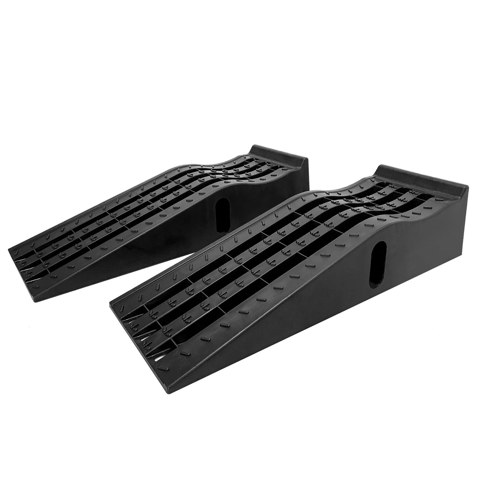 HOXWELL Portable Car Ramps for Oil Changes High Lift, Heavy Duty Plastic Low Profile Car Ramps for Jack Support, Vehicle Ramps f