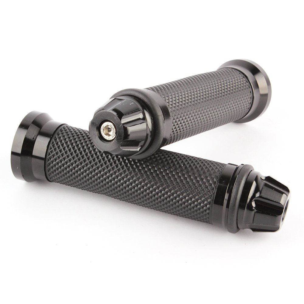 Custom Motorcycle Sport Bike Cnc Aluminum 7/8'' 22Mm Handlebar Rubber Gel Hand Grips For Chopper Cruiser Bike