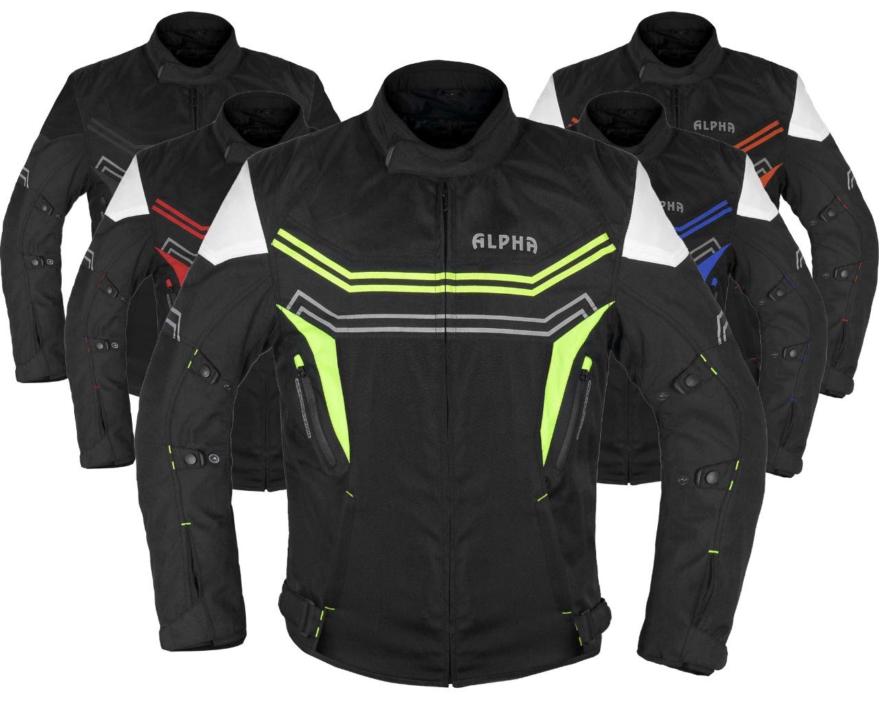 Motorcycle Jacket For Men Enduro Dualsport Riding High Visibility Dirtbike Ce Armor Waterproof All Season (Green, Large)