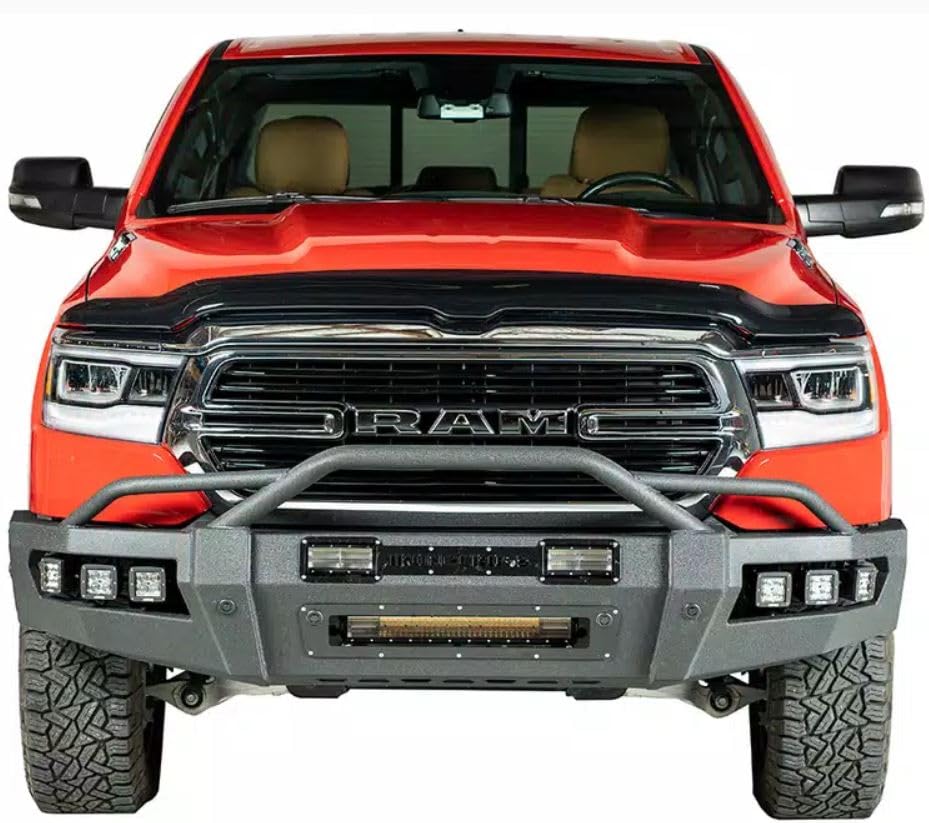 Stampede | Vigilante Hood Protector - High Profile / Smoke | 2017-2023 Nissan Titan | 2330-2