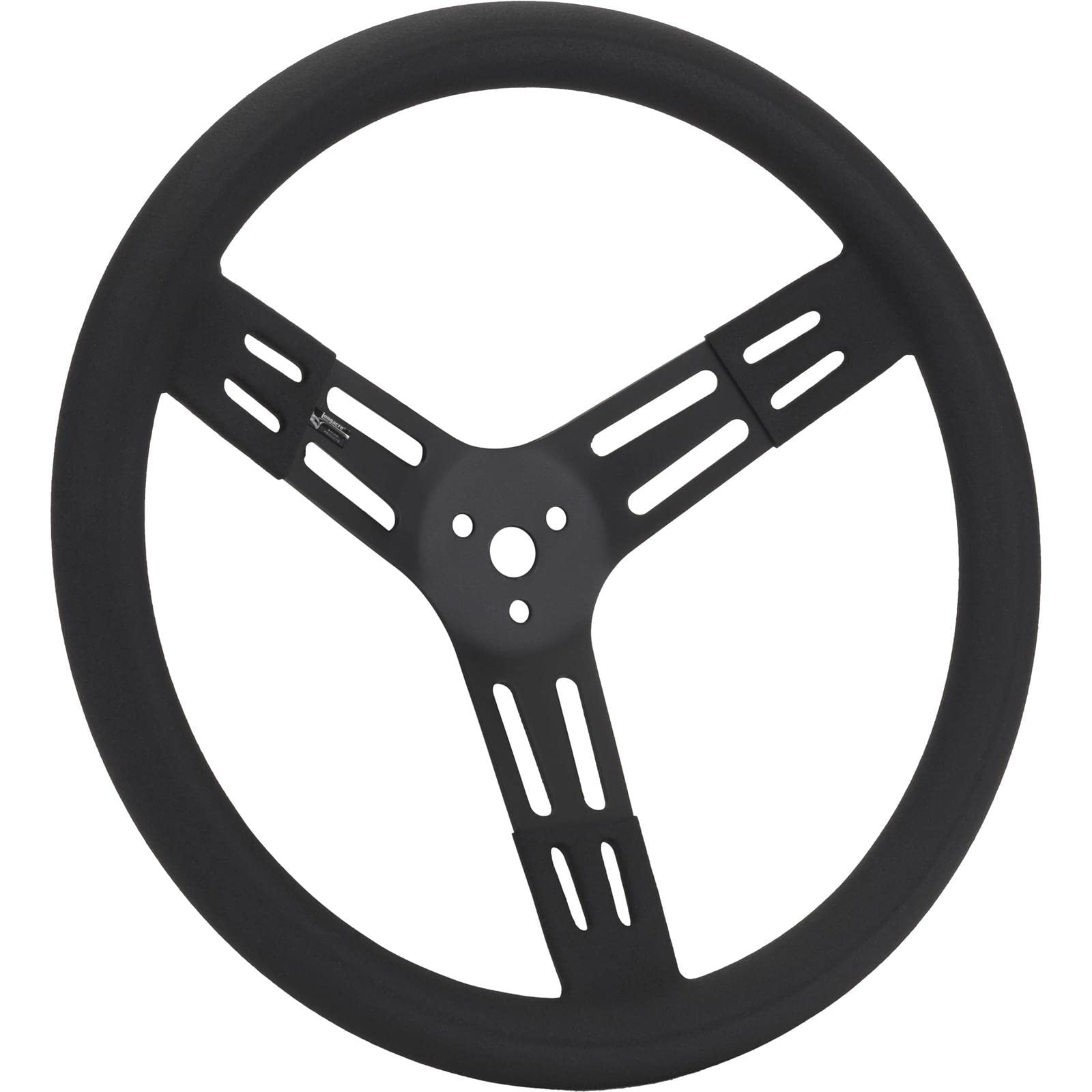 Longacre 52-56841 15 in Steel Steering Wheel, Black, Smooth