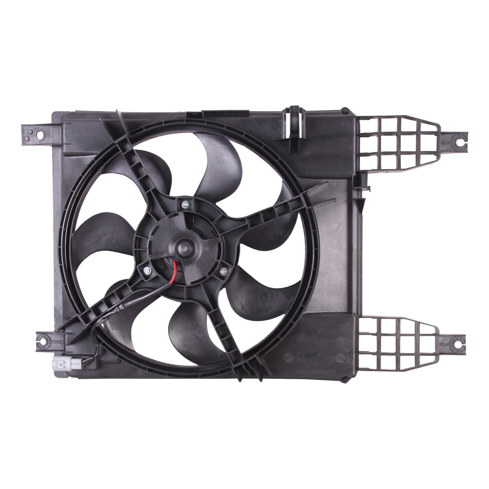 TYG OE Replacement(CAPA Quality) Cooling Fan Extra Silent for Chevrolet Aveo/Aveo 5 09-11/ Pontiac G3 09-10 1.6L W/AC | OE No. 9