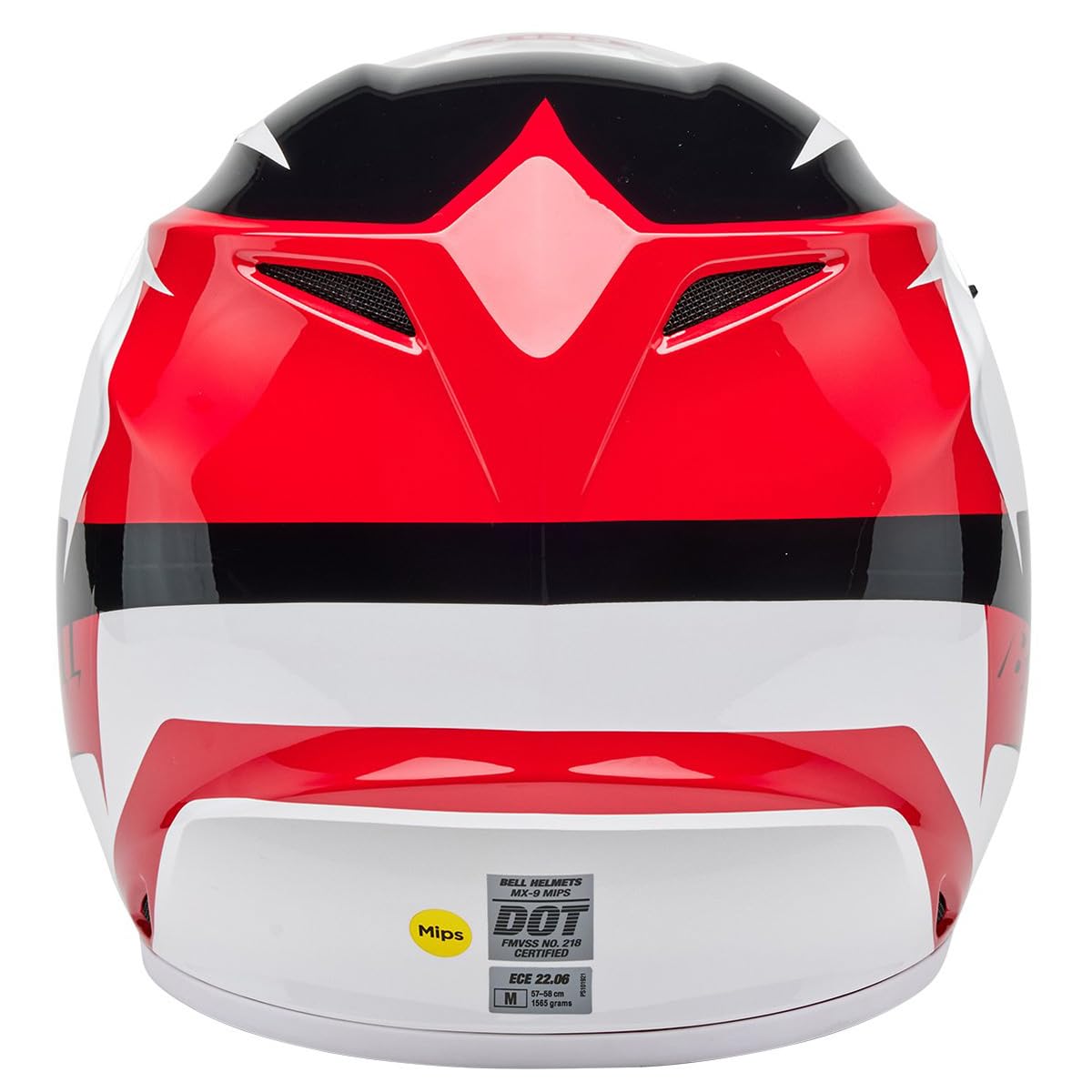 Bell Mx-9 Mips Dirt Helmet (Gloss Rift Red/White - Medium)