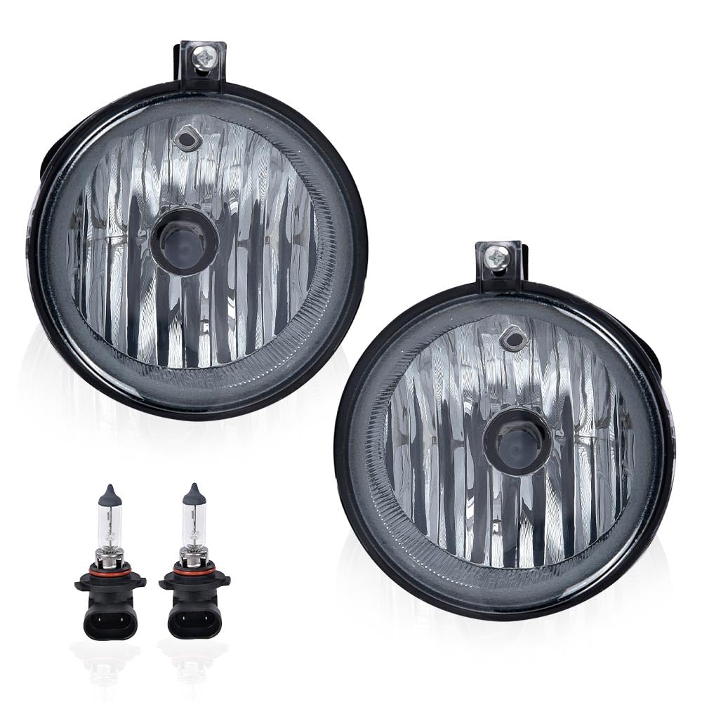 PIT66 Fog Lights Bumper Lamps w/Bulbs Compatible with Dodge Nitro 2005-2008/Fit Challenger 2008-2010/Fit Caliber 2007-2009/Fit C
