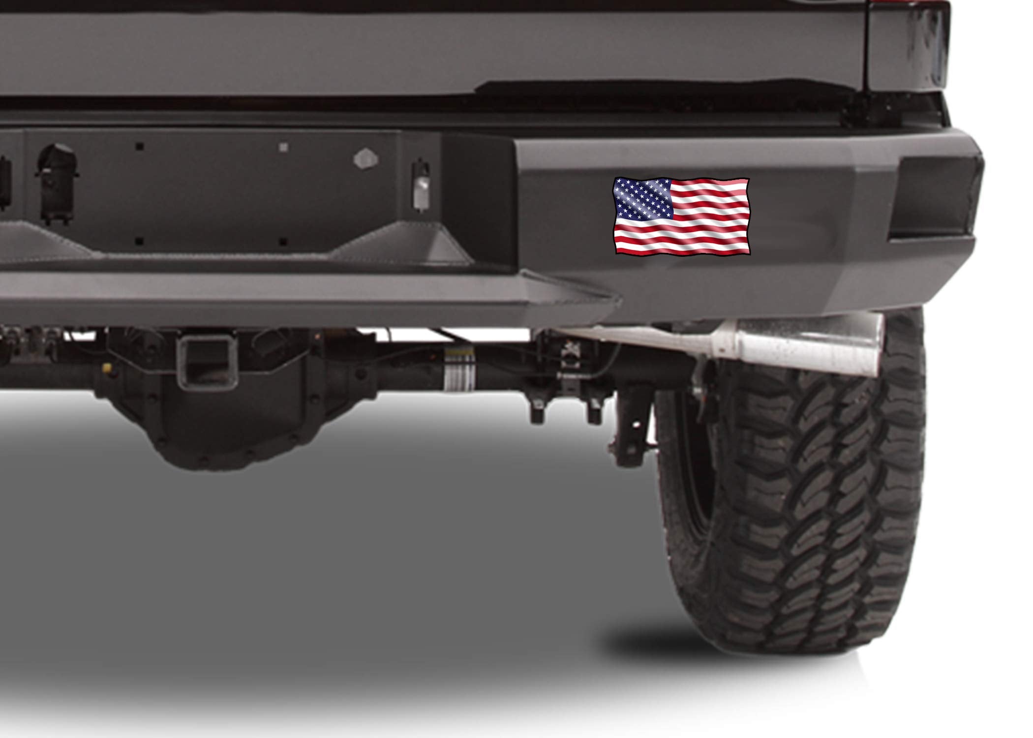 Rogue River Tactical USA Flag Sticker Decal - 3x5 Inch, Red White Blue, Auto Bumper Window, Model KDWVMA2669C