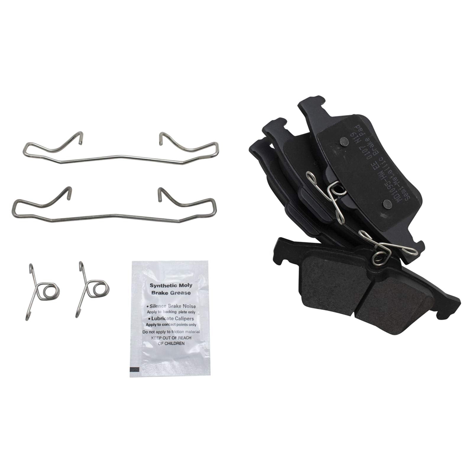 Trq Rear Brake Pad & Rotor Kit Brake Pads Brake Rotor Semi-Metallic Compatible With 2004-2011 Saab 9-3 2010 9-3X