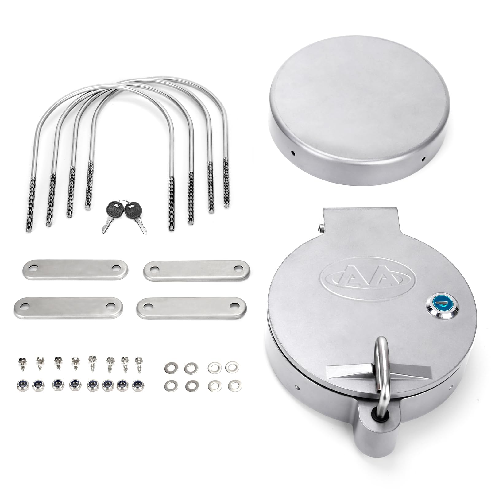 Aa Products Universal Conduit Carrier Kit Fit 6'' Pvc Pipe, No Drilling Required, Silver