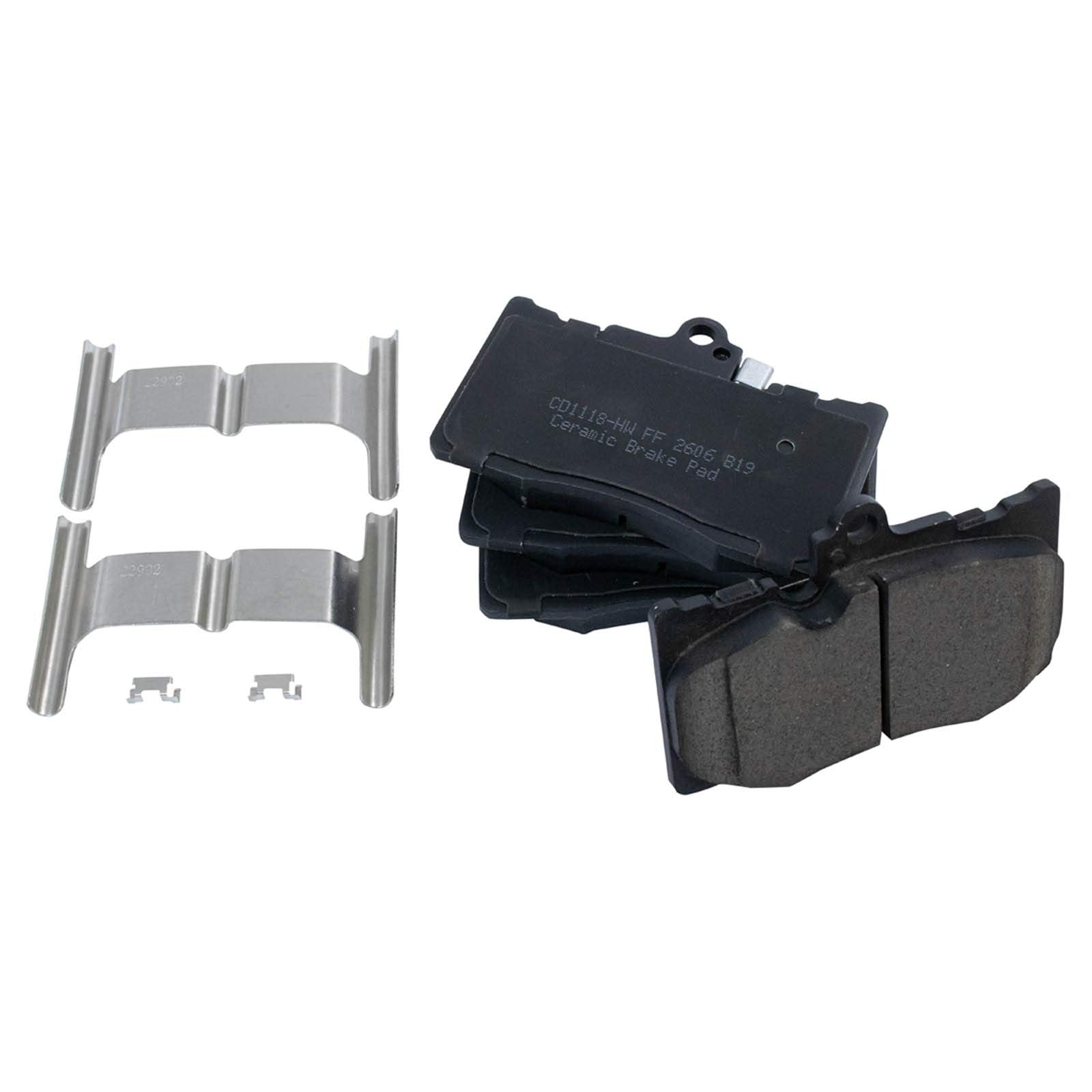 Trq Front Brake Pad & Rotor Kit Brake Pads Brake Rotor Ceramic Compatible With 2007-2011 Lexus Gs350 2006-2007 Gs430 Gs450H 2008