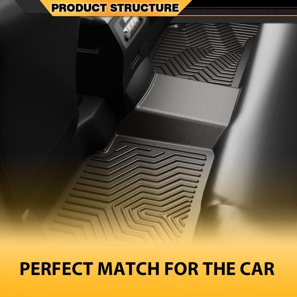 G-PLUS TPE 3PCS Floor Mats Compatible with Toyota 4Runner 2013-2023/Fit Lexus GX460 2014-2023 All Weather Full Cover Protection