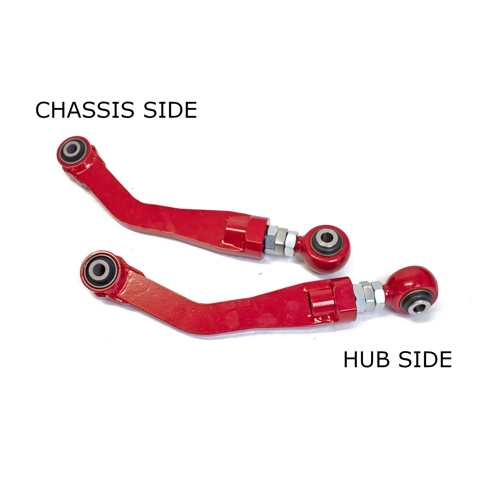 Godspeed Ak-064-A Adjustable Rear Upper Camber Arms, Steel Alloy, Hard Rubber, Compatible With Dodge Charger 2006-23