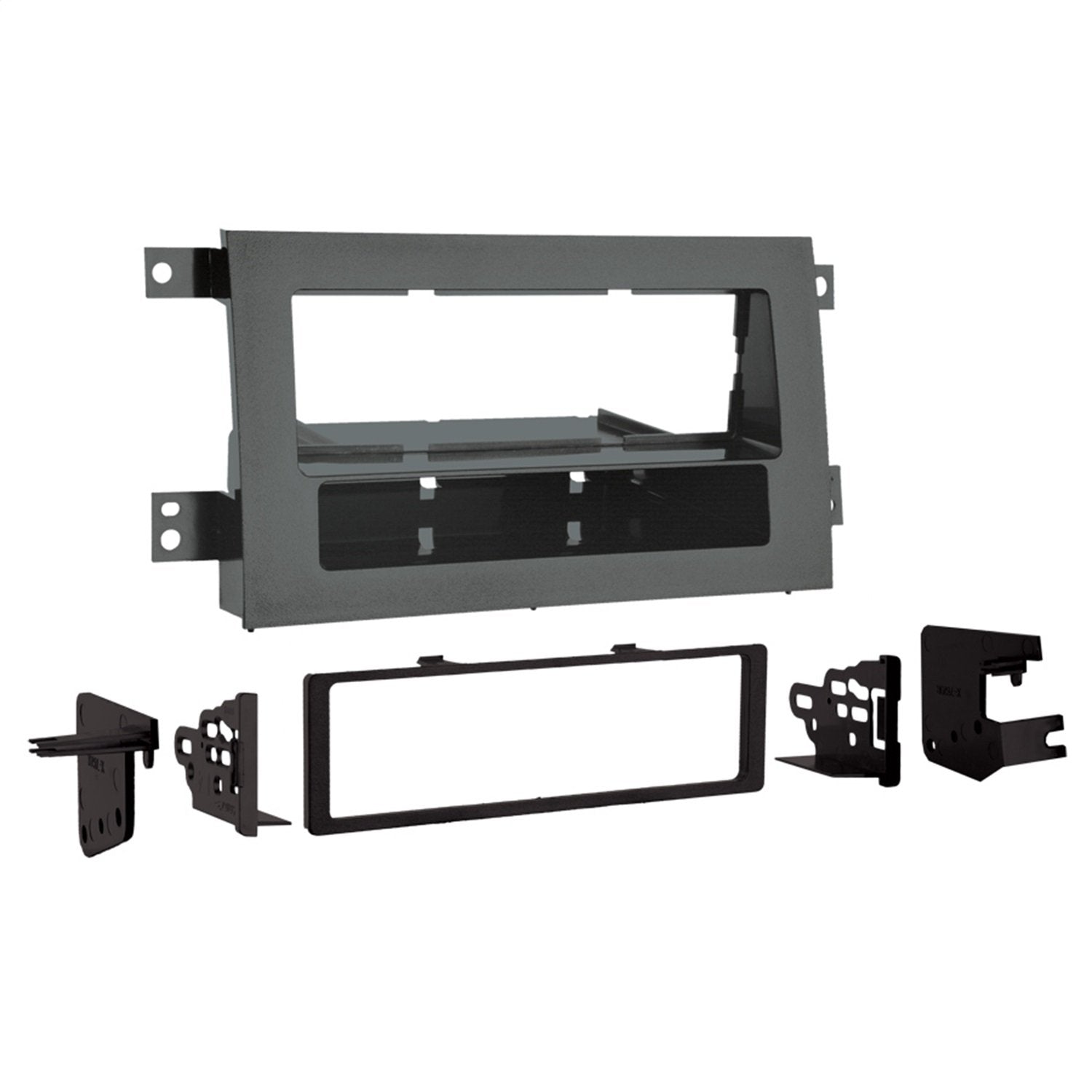 Metra 99-7870G Single DIN or Double DIN Installation Kit for 2005-2009 Honda Ridgeline Vehicles (Gray)