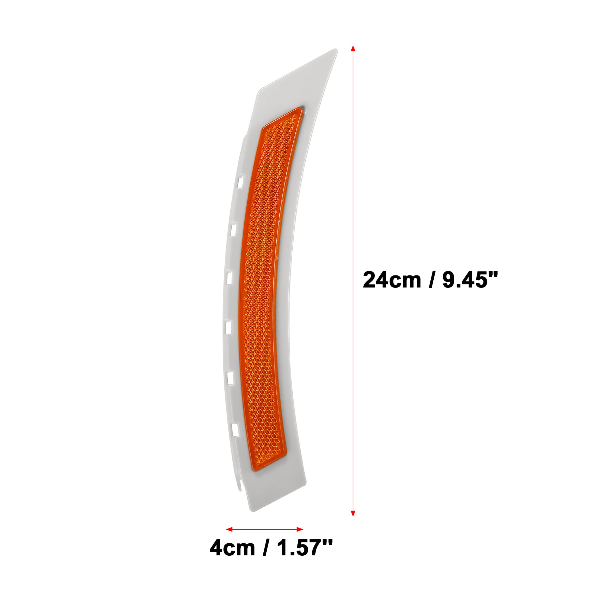 X AUTOHAUX Pair Front Bumper Reflector Side Marker 63147185743 63147185744 for BMW 5 Series 535i 550i 2008-2010 Replace Original