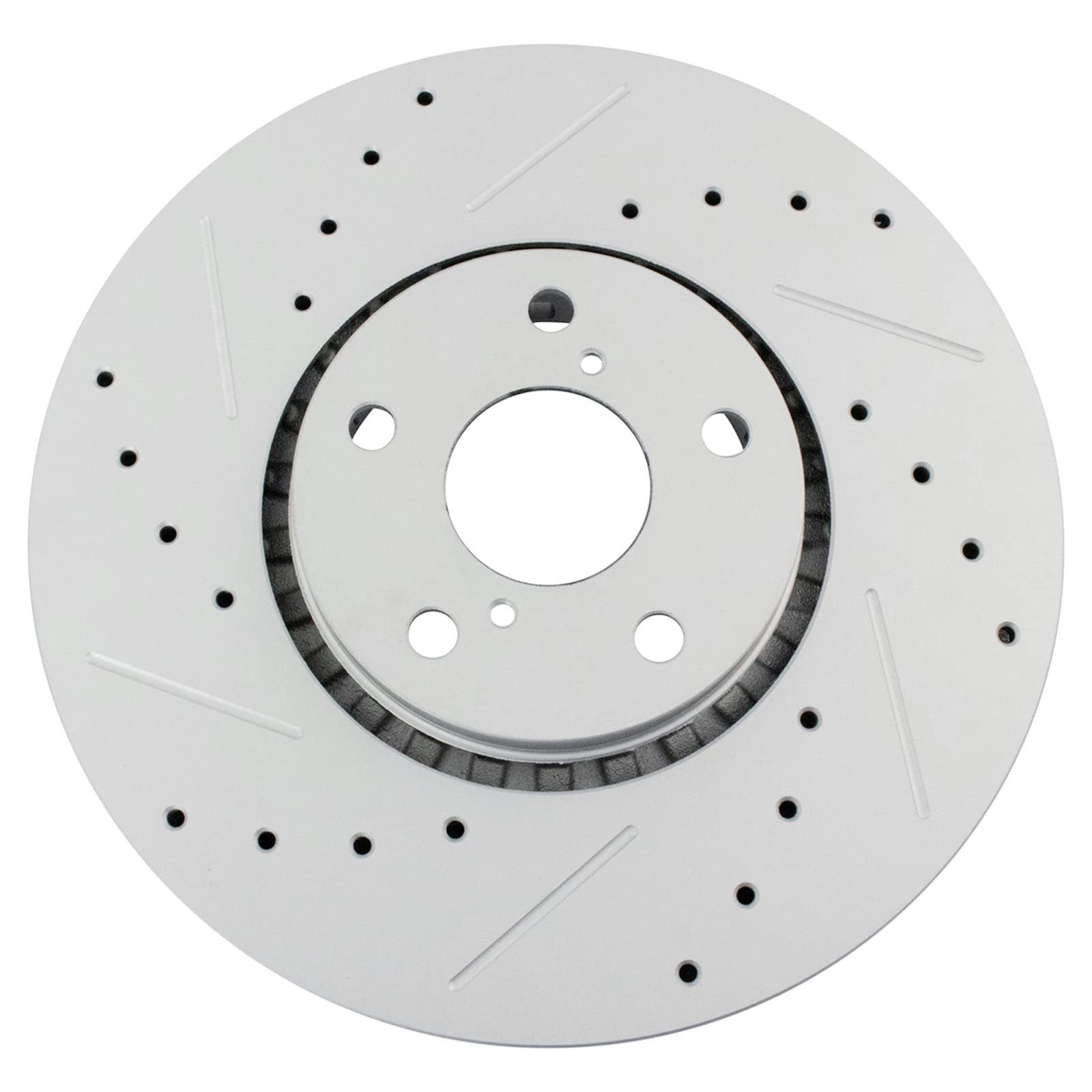 Trq Front Performance Brake Rotors Set Premium G-Coated Compatible With 2007-2011 Lexus Gs350 2006-2007 Gs430 Gs450H 2008-2011 G