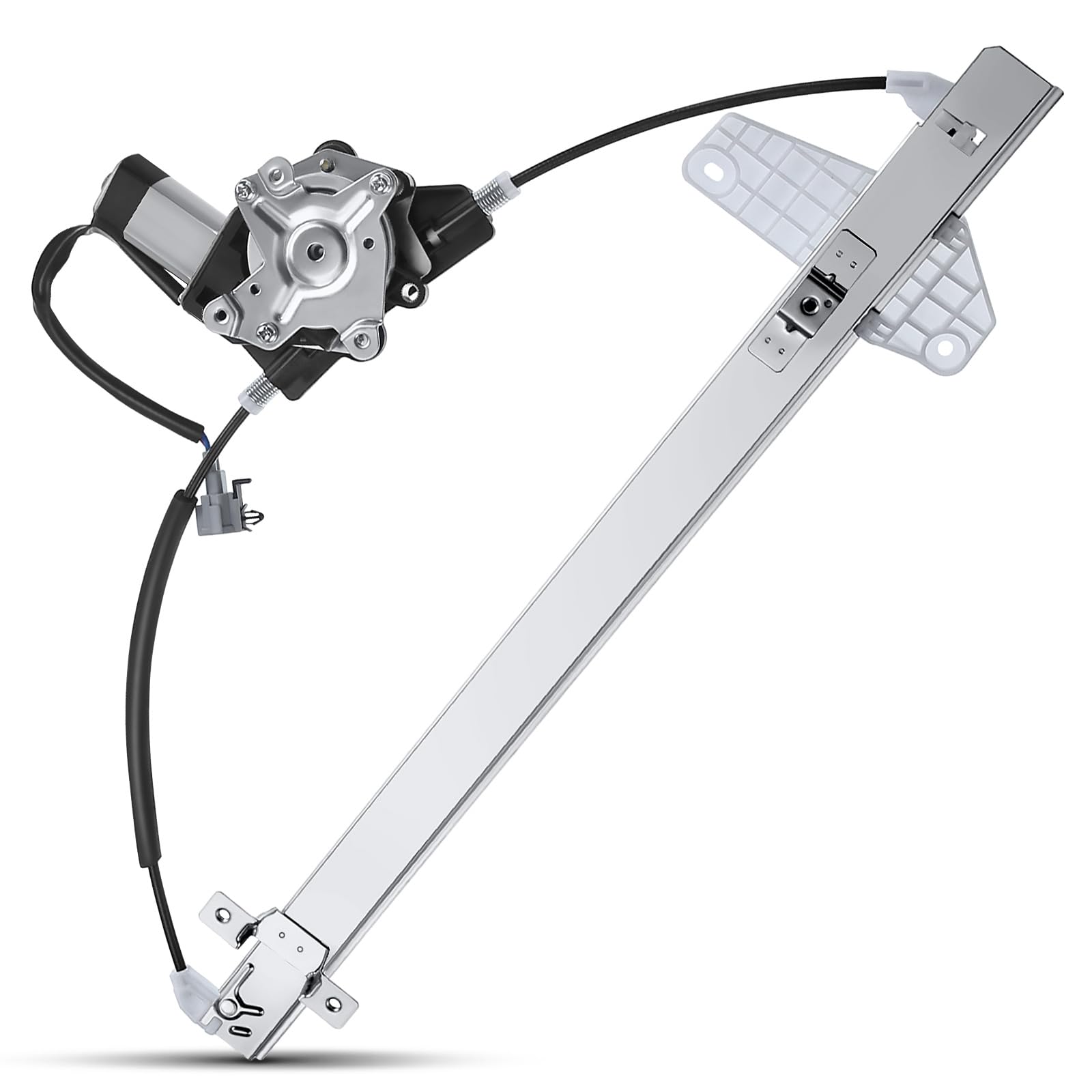 YHTAUTO Rear Power Window Regulator Driver Side with 2-Pin Motor Assembly for Nissan Titan 2004-2015 Crew/Extended Cab, Armada 2