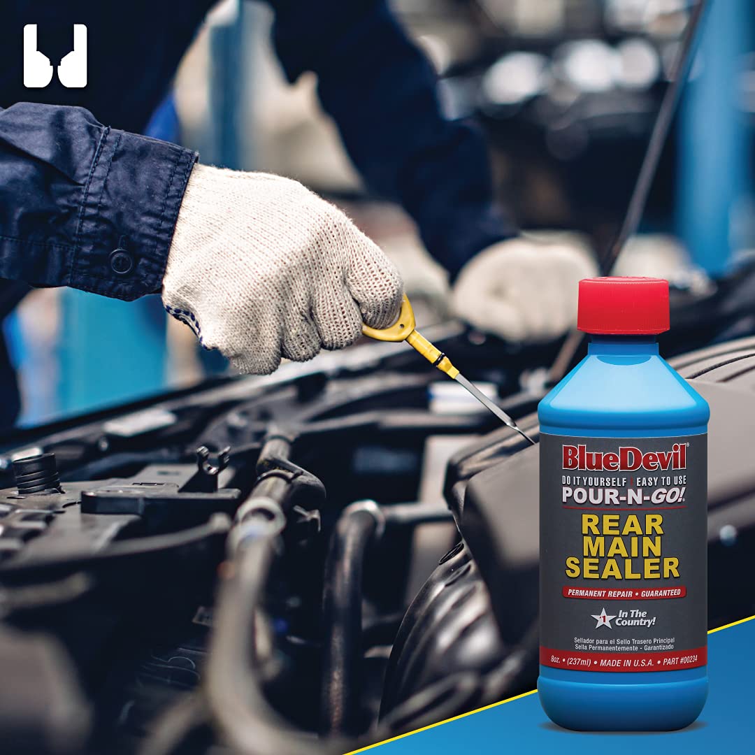 BlueDevil Products Rear Main Sealer - 8 Ounce, Rubber, Blue, Model 00234