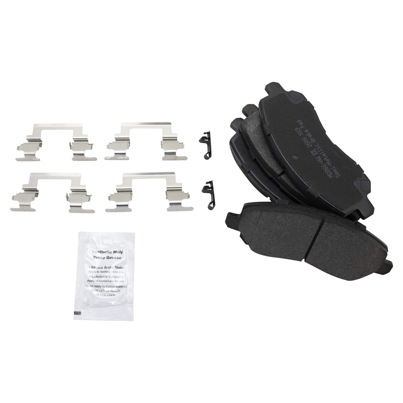Trq Front Brake Pad & Rotor Kit Semi-Metallic Compatible With 2001-2005 Dodge Stratus 2002-2005 Mitsubishi Eclipse 2003-2004 Out