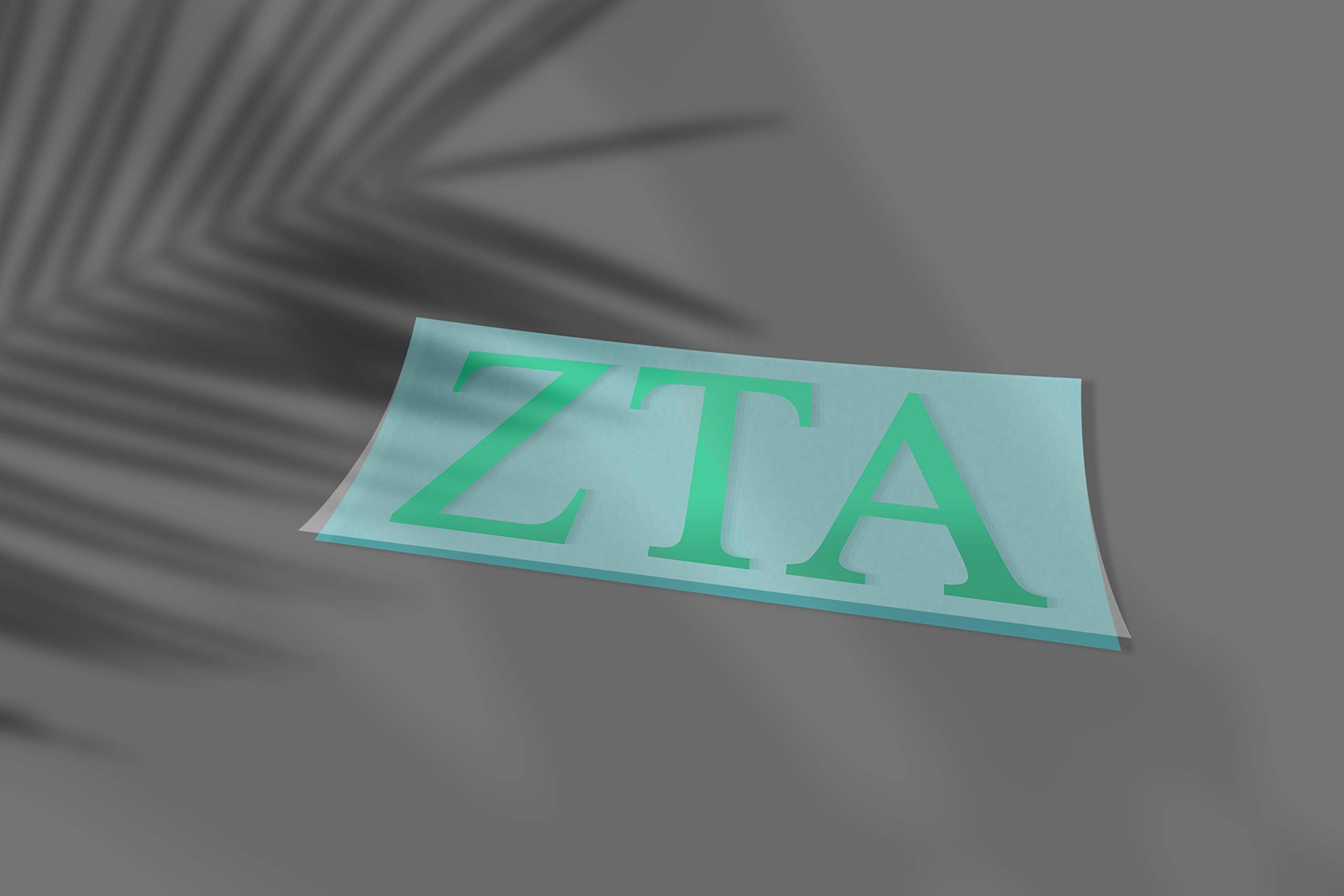 Pro-Graphx Zeta Tau Alpha Greek Sorority Sticker Decal, 2.5 Inches Tall, Mint