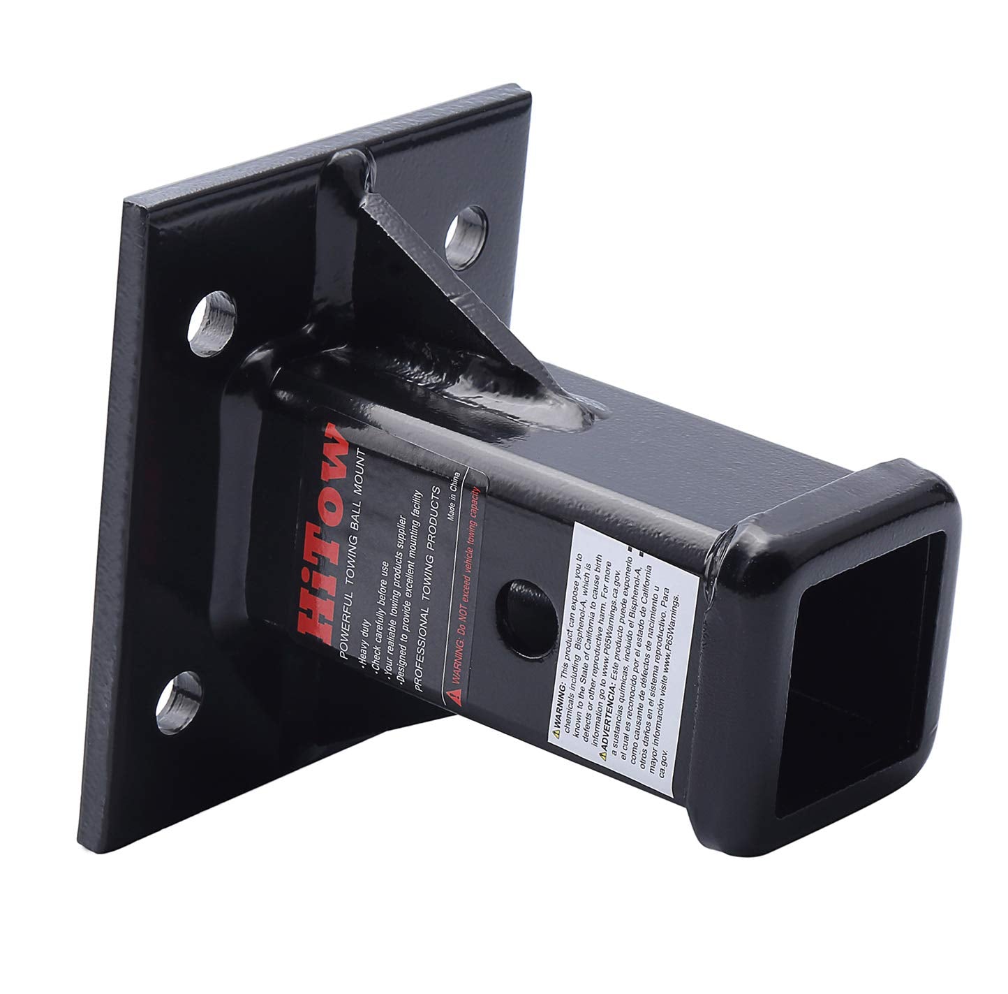 HITOWMFG 2'' Bolt-On Receiver Opening Hitch Tube