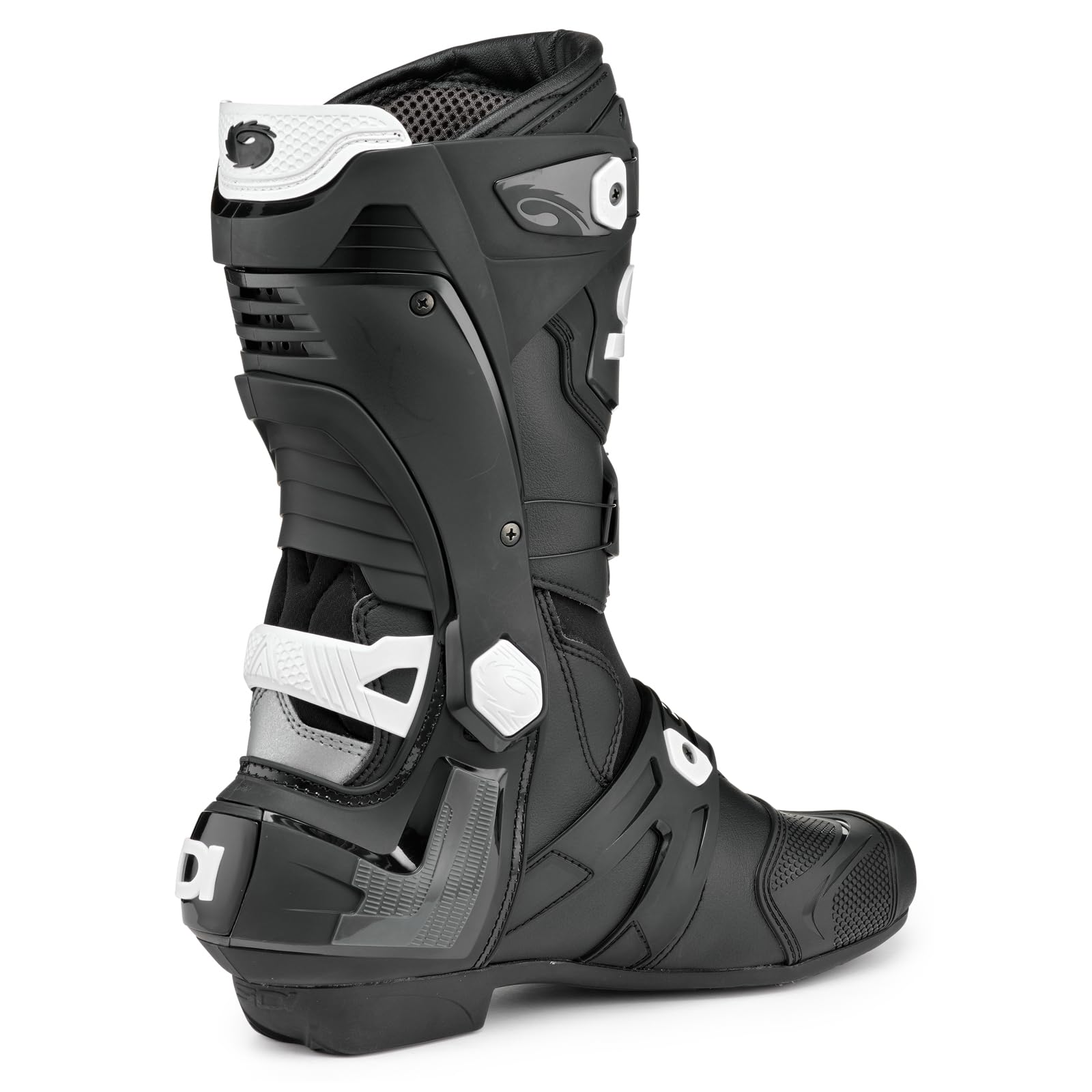 SIDI Men Motorcycle Boots, Black White, 45 EU
