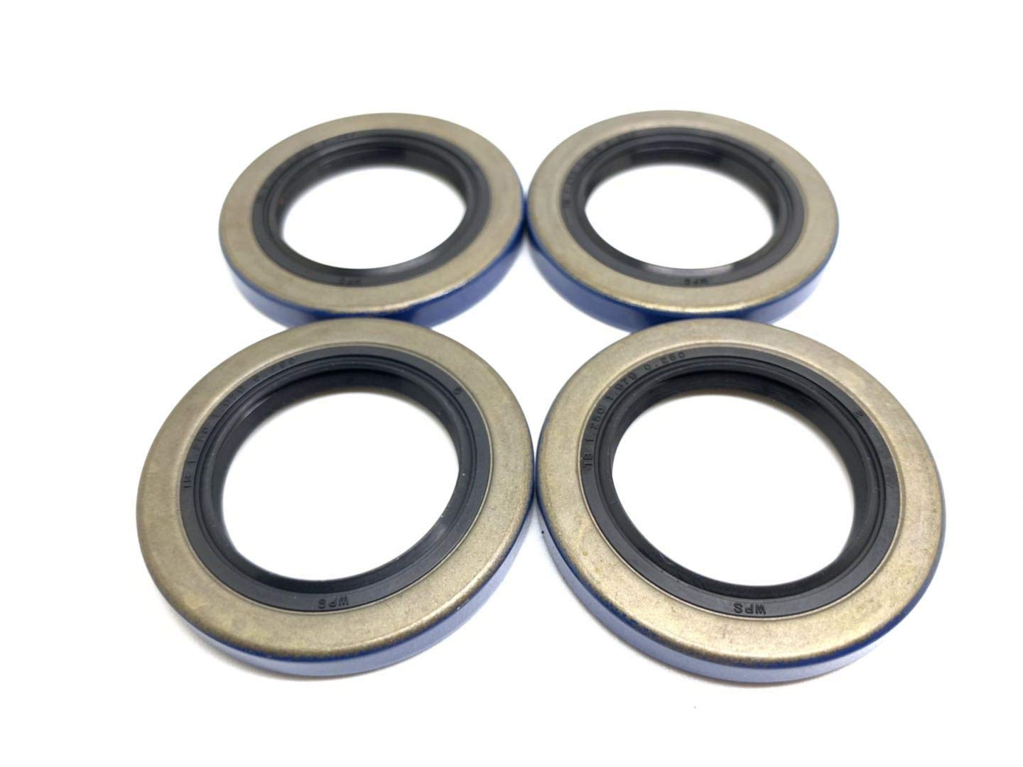 (Pack of 4) WPS (TM) Trailer Axle Hub Wheel Grease Seals 12192TB Double Lip 1.249 X 1.983 for 2000-2200# Axles