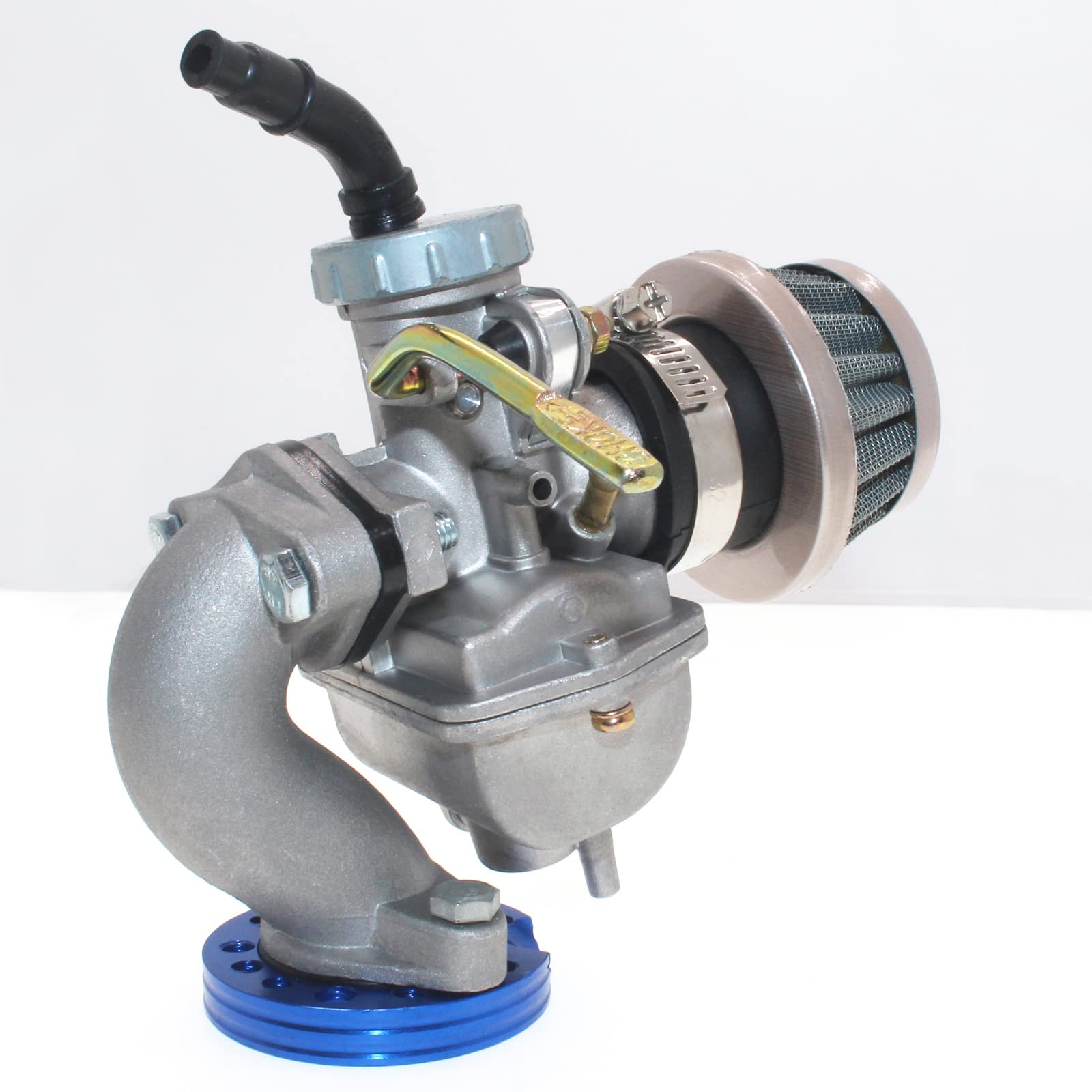 RUITONDA PZ20 Carburetor for 125/110/90/70/50 ATV & Dirt Bikes - 4-Stroke Engine with Inlet Pipe Manifold Kit