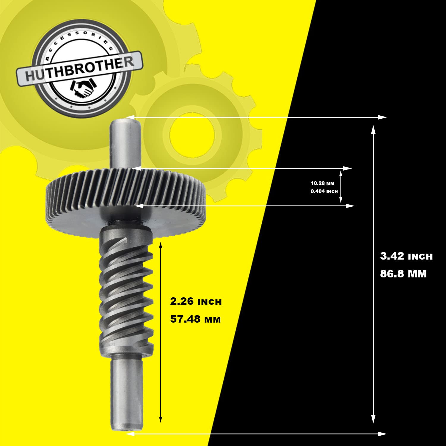 Huthbrother Worm Gear Kit Compatible With Whirlpool 5Qt&6Qt 9709231 Replacement Gear Parts With 9703445 Bearing & Gear 9706529 W