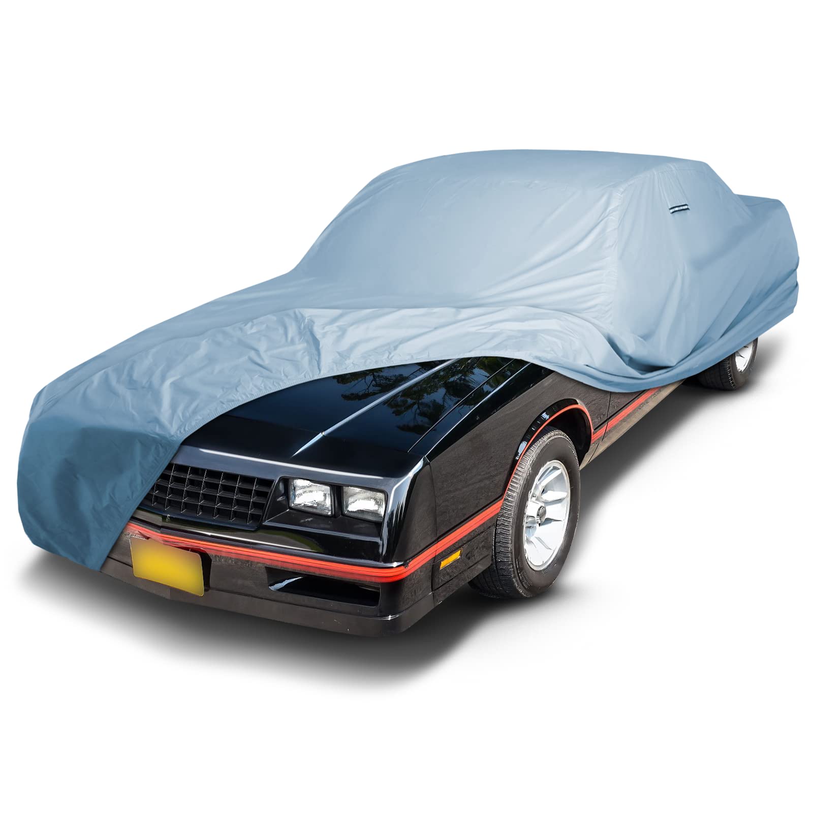 Icarcover Custom Car Cover For Chevy Monte Carlo, Waterproof All Weather Rain Snow Uv Sun Protector Full Exterior Indoor Outdoor