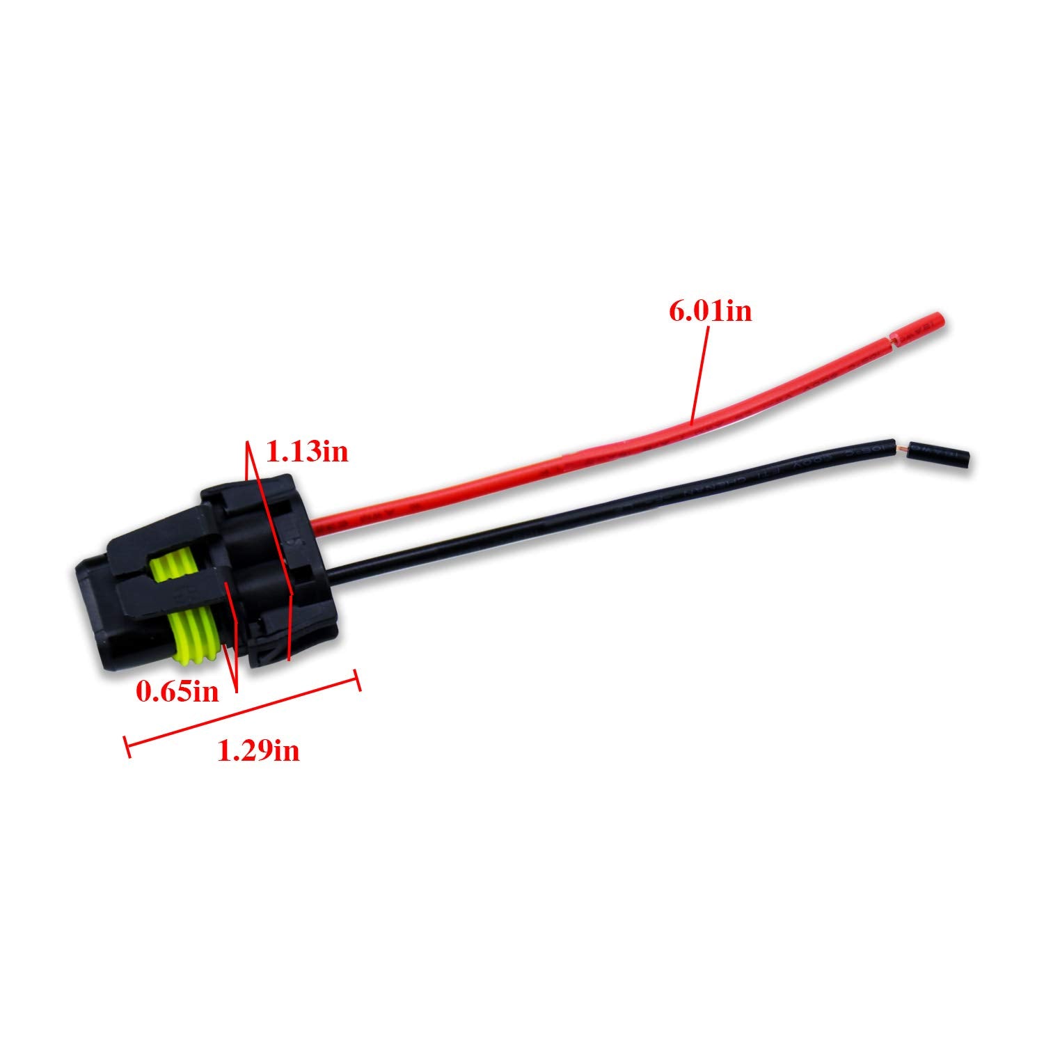 Ibrightstar Nylon 9005 9006 9012 9145 H10 Female Adapter Wiring Harness Sockets Wire For Headlights Fog Lights