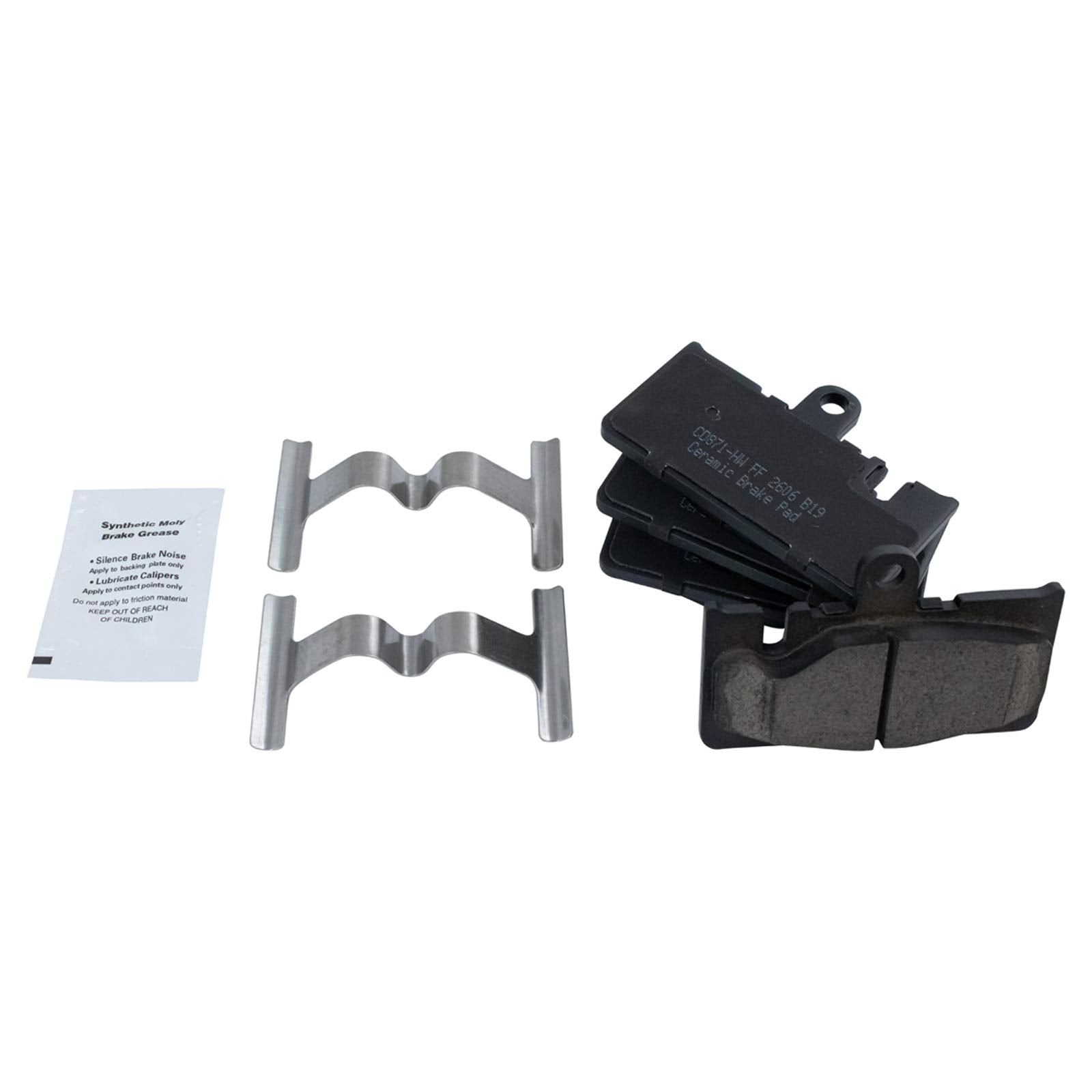 TRQ Rear Brake Pads Ceramic Compatible with 2001-2006 Lexus LS430